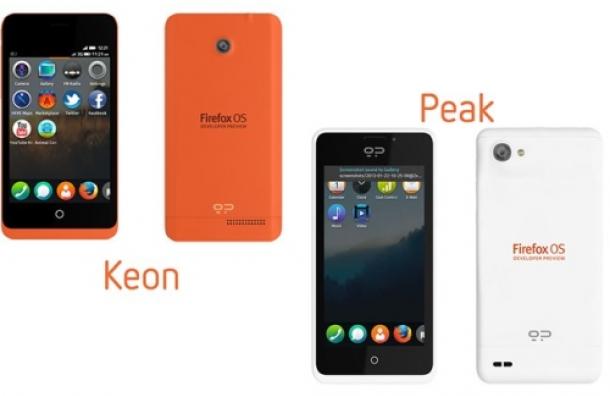 Los primeros smartphones con Firefox OS; Geeksphone Peak y Keon