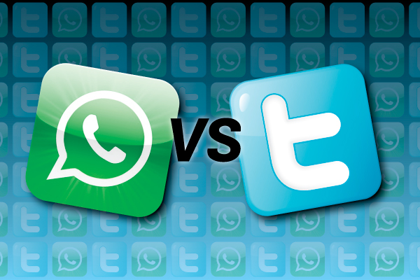 Twitter es superado por WhatsApp