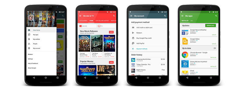 Google Play Store se actualiza a 5.1